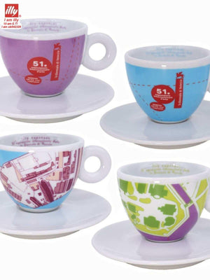 كوب إسبريسو illy سيراميك بتصاميم Art Collection الفنية.