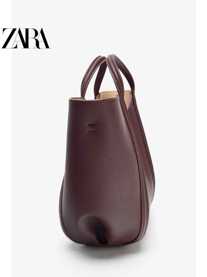 ZARA2025 Autumn New Women's Bag Thread Decoration Mini Casual Handbag Crossbody Bag 6392610 624