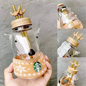 Korean Starbucks Cup Yellow Cap Bear.