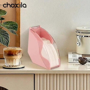 منظم فلاتر القهوة Coffee Filter Holder باللون الوردي.