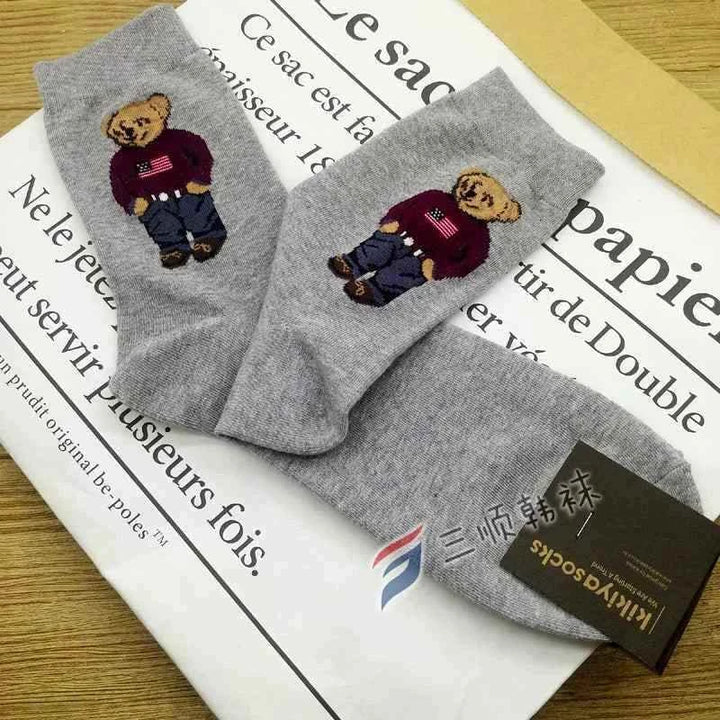 شرابات Bear رمادية بتصميم دب مودرن مريحة ومقاومة للرائحة ومتينة للاستخدام اليومي