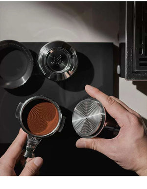 MUVNA Espresso Bottomless Handle and Press Ring Set.