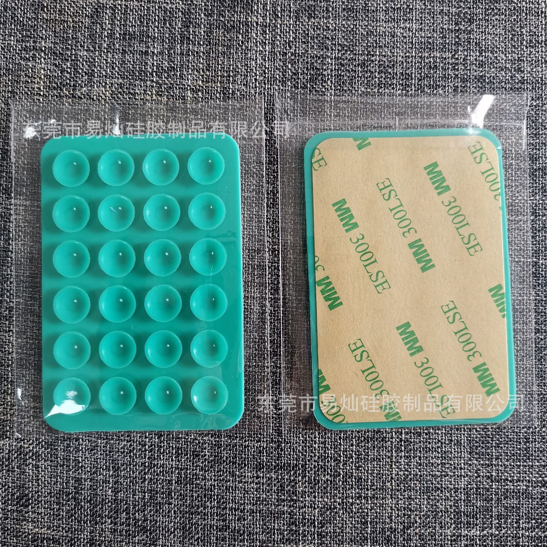 24pcs silicone suction cups black simple suction cups sticker non-slip phone case portable removable mobile phone holder square.