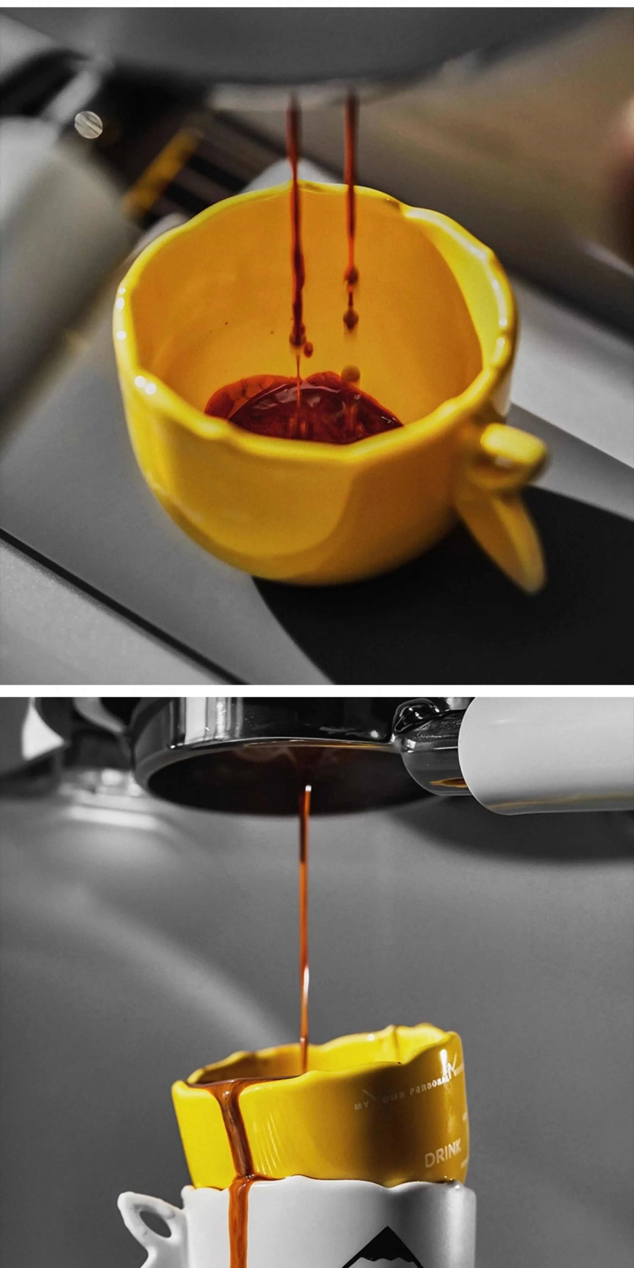 MUVNA Espresso Cup and Saucer Set.