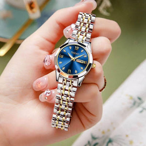 ساعة يد TAXAU نسائية فاخرة Diamond Dial ضد الماء.