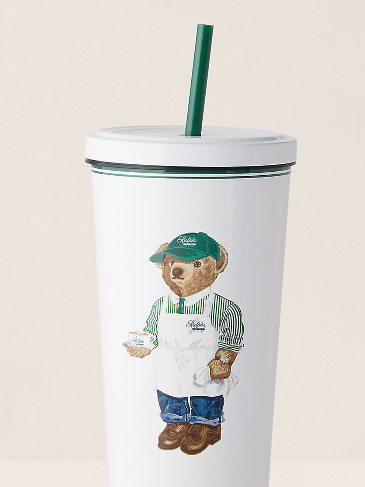 Ralph Lauren Ralph's Coffee Polo Bear Iced Drink Cup (1 pack)