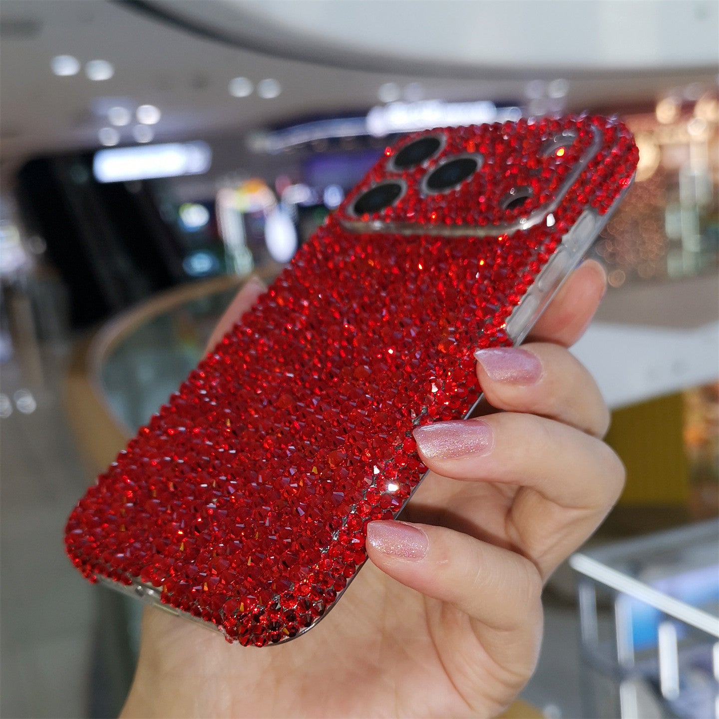 For iPhone 17 Pro Max, Apple 16 Phone Case, Air Luxury Rhinestone, 14 Ring Holder, Protective Case, 13 All-Inclusive, 15 Plus Drop-Resistant, 12 Women