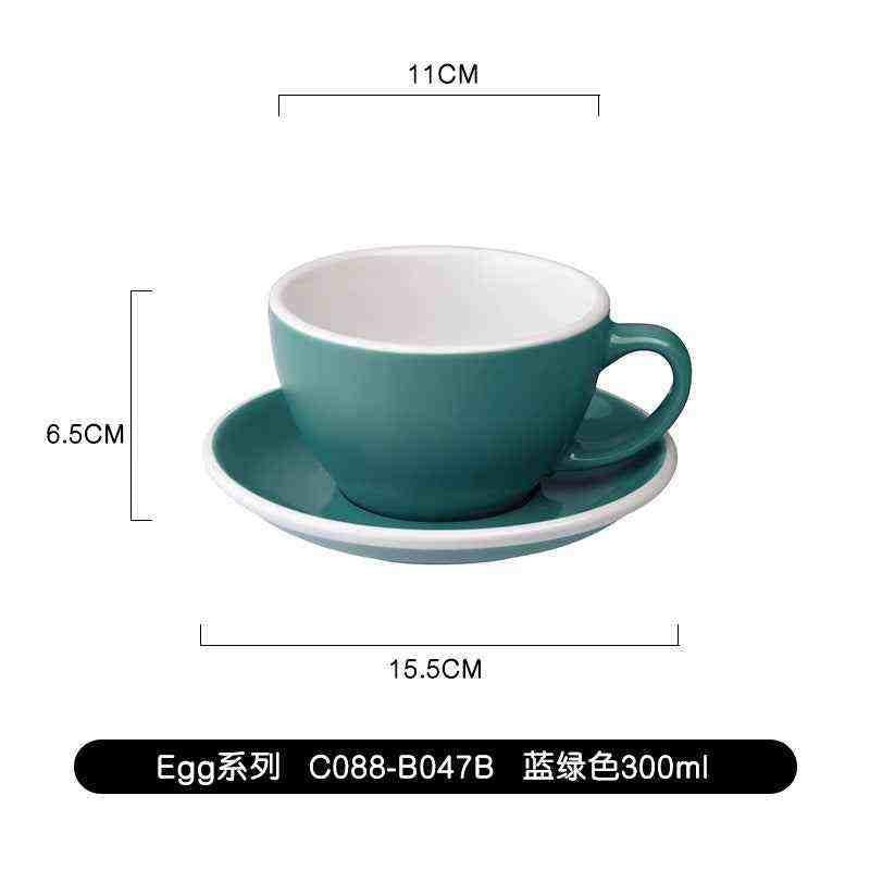 كوب Latte و Cappuccino سيراميك بتصميم Egg سعة 300ml.