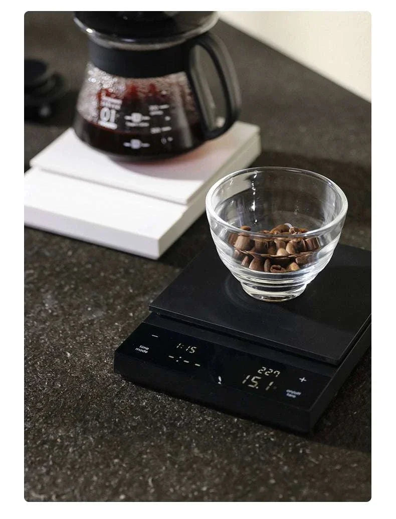 ميزان قهوة Hario V60 VST-2000B المتطور بحساسية عالية.
