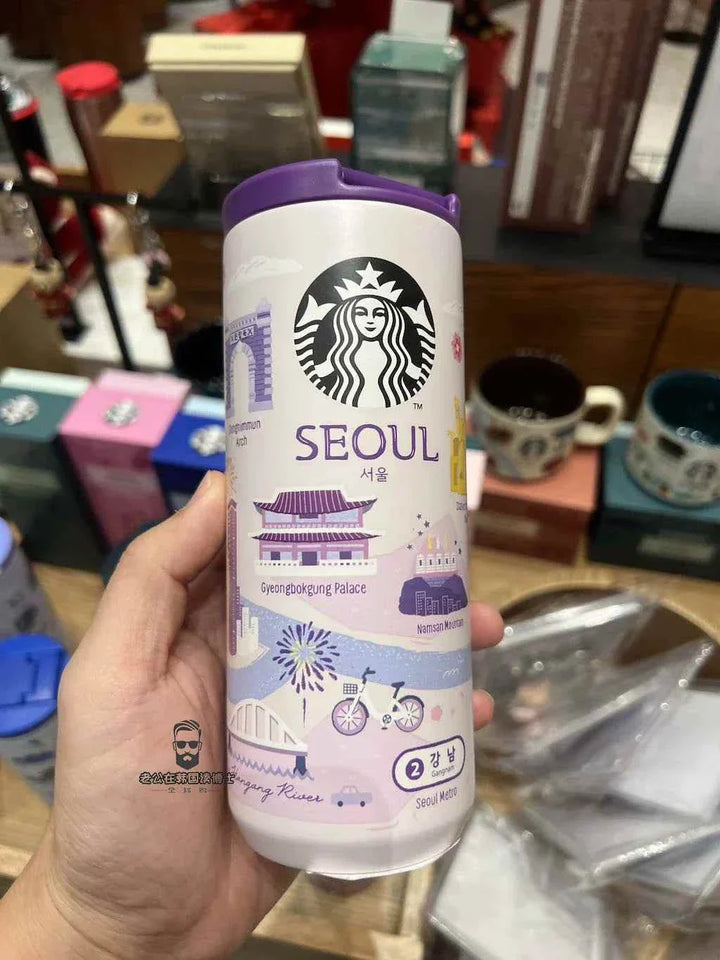 Starbucks Korea City Edition Tumbler featuring Seoul design, limited edition.
