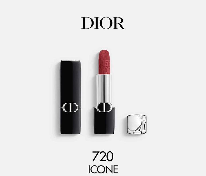 Dior Miss Dior limited edition fall 2025 lipstick shade 720 Icone with black and silver packaging