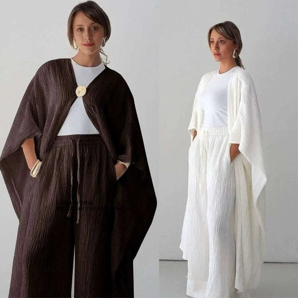 Cardigan Robes and Pants Arabian robe طقم