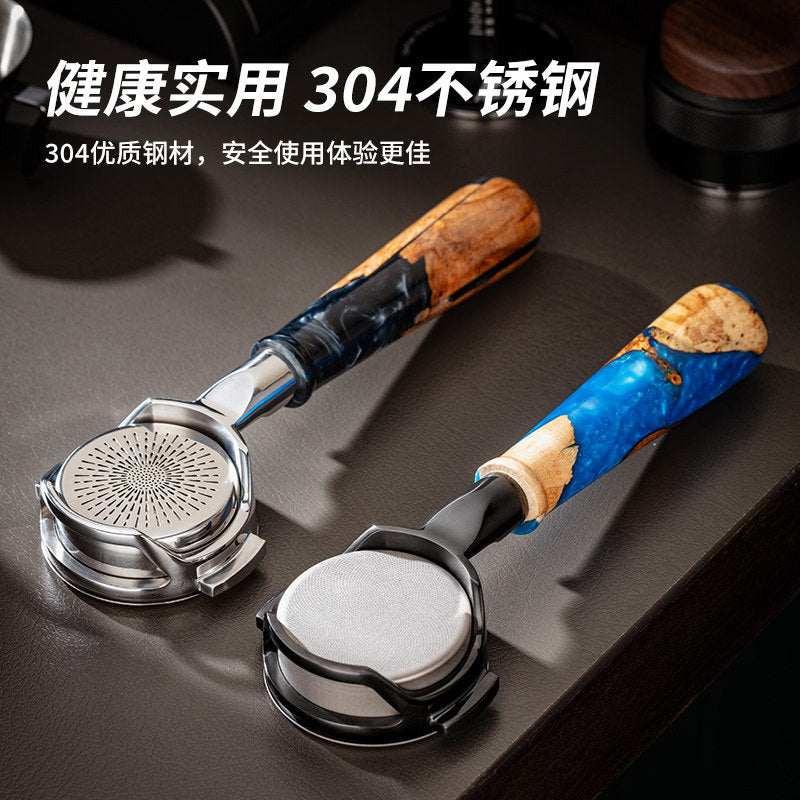 بورتافلتر مكشوف E61 بمقبض Resin فاخر مقاس 58mm.