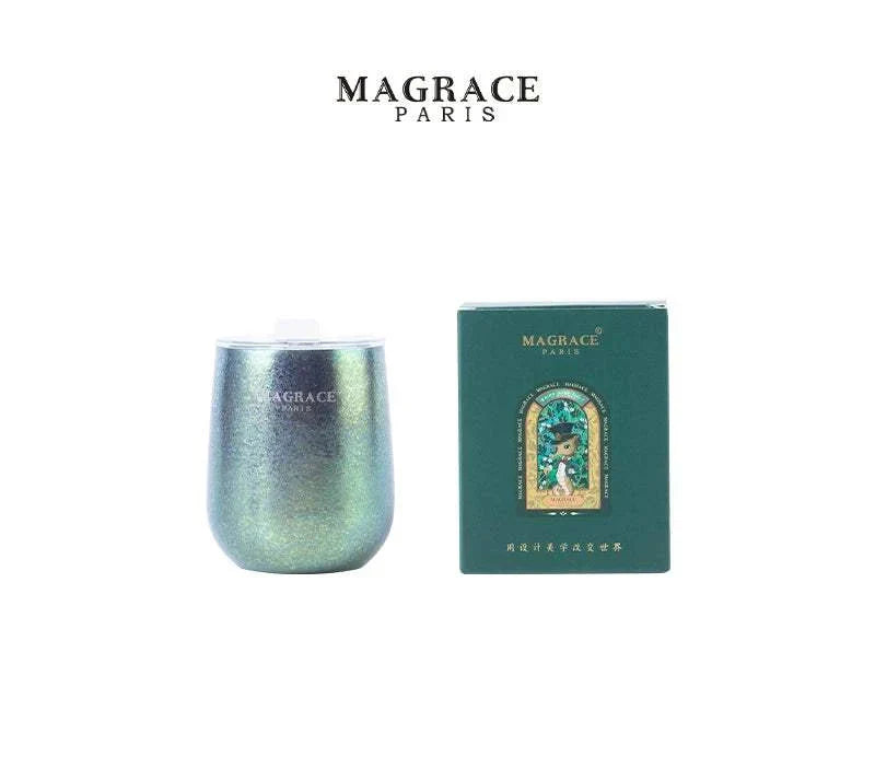 كوب قهوة MAGRACE ستانلس ستيل عازل للحرارة بتصميم U-shaped.