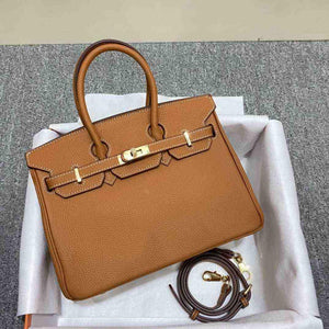 حقيبة يد Leather Handbag نسائية فاخرة من الجلد الطبيعي.
