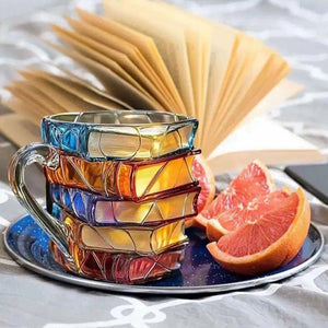 JOJO Painted Book Mug Coffee.
