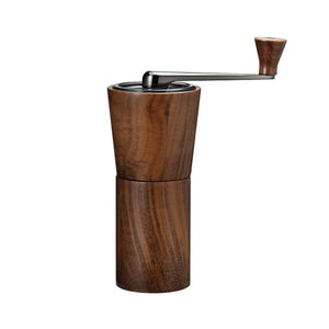 HARIO Walnut V60 Coffee Filter Cup and Grinder.