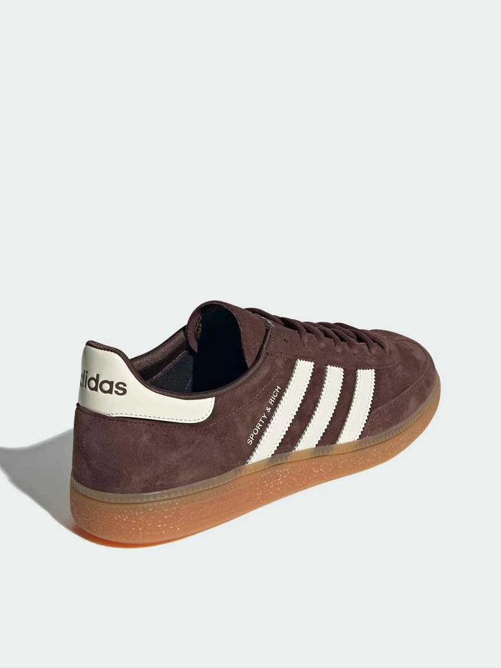 Adidas official genuine clover vintage low-top brown suede casual board shoe with gum sole
