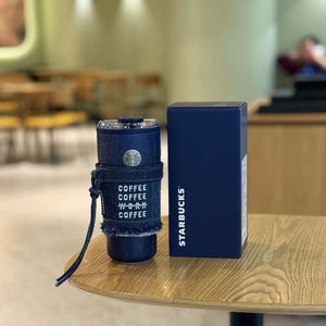 Starbucks Cup Denim Mark Accompanying Stainless Steel.