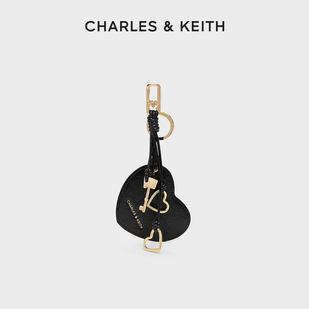CHARLES &KEITH 26 Heart Bag Pendant Keychain.