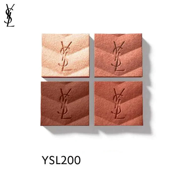 مجموعة ظلال عيون YSL Couture Color بألوان دافئة ولامعة بتصميم أنيق مع شعار YSL محفور
