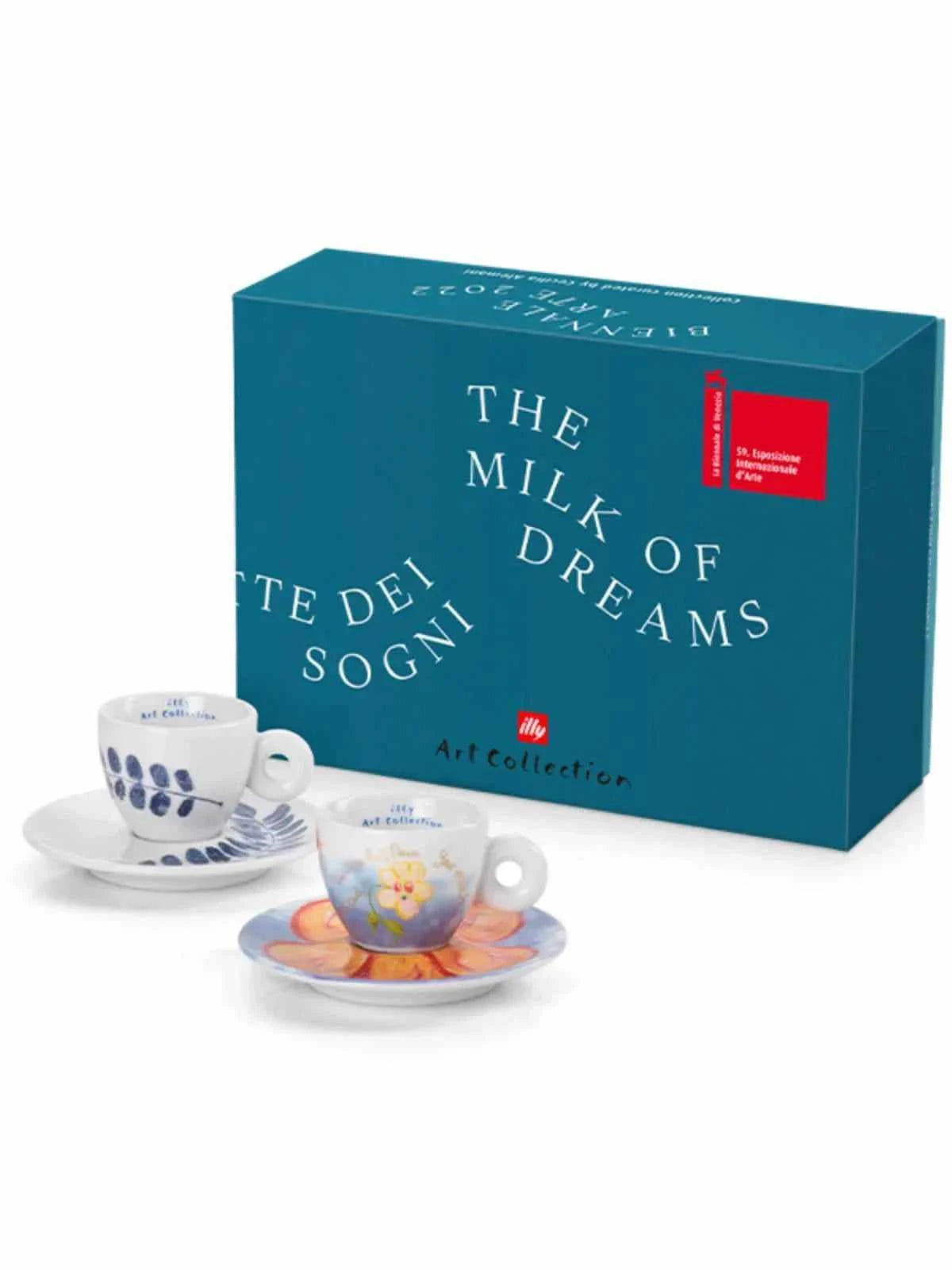 طقم أكواب قهوة illy Art Collection إصدار The Milk of Dreams.