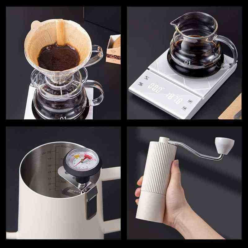 رفعة طقم تحضير القهوة المقطرة V60 متكامل بصندوق هدايا.