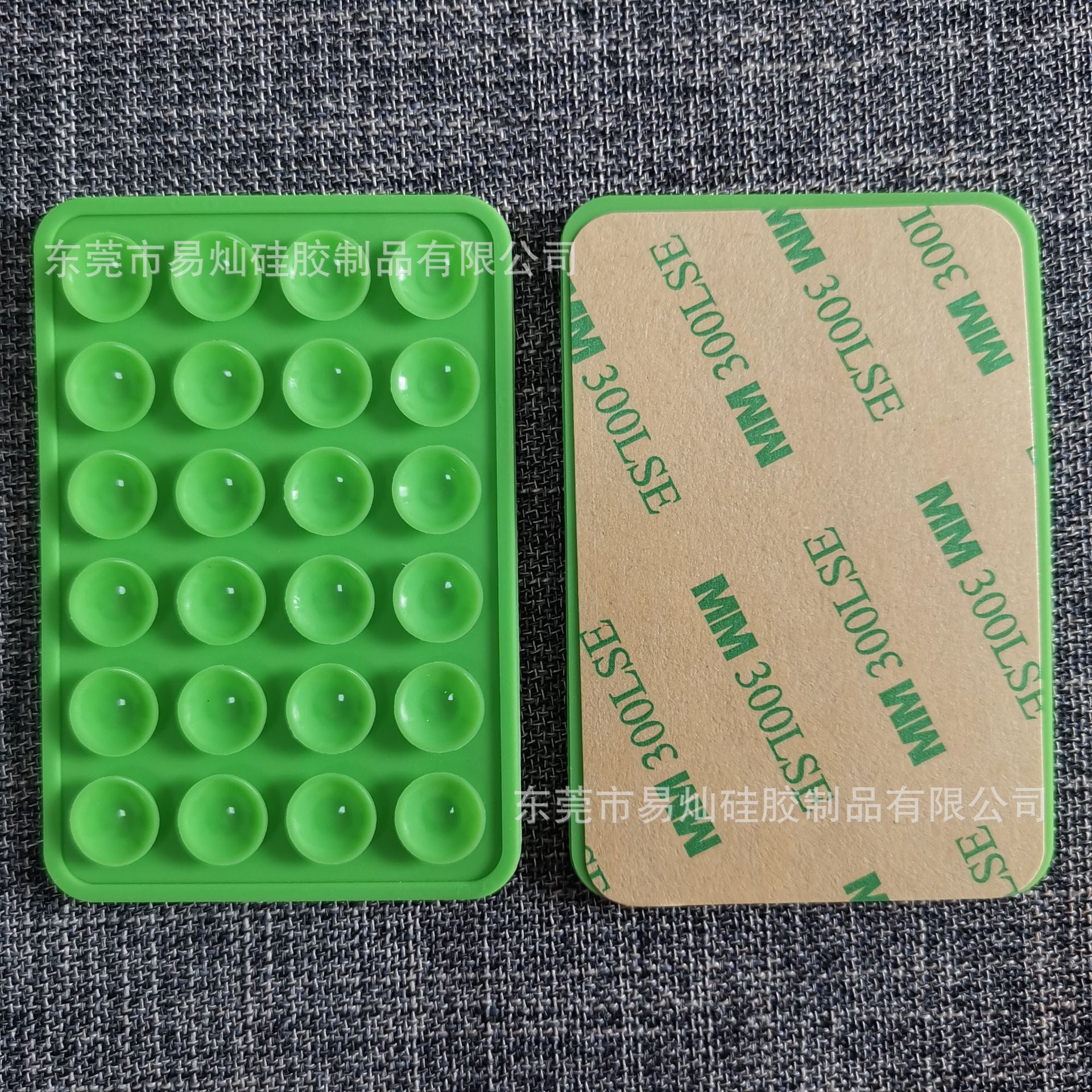 24pcs silicone suction cups black simple suction cups sticker non-slip phone case portable removable mobile phone holder square.