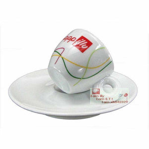فنجان Espresso illy سيراميك بتصميم Live happily.