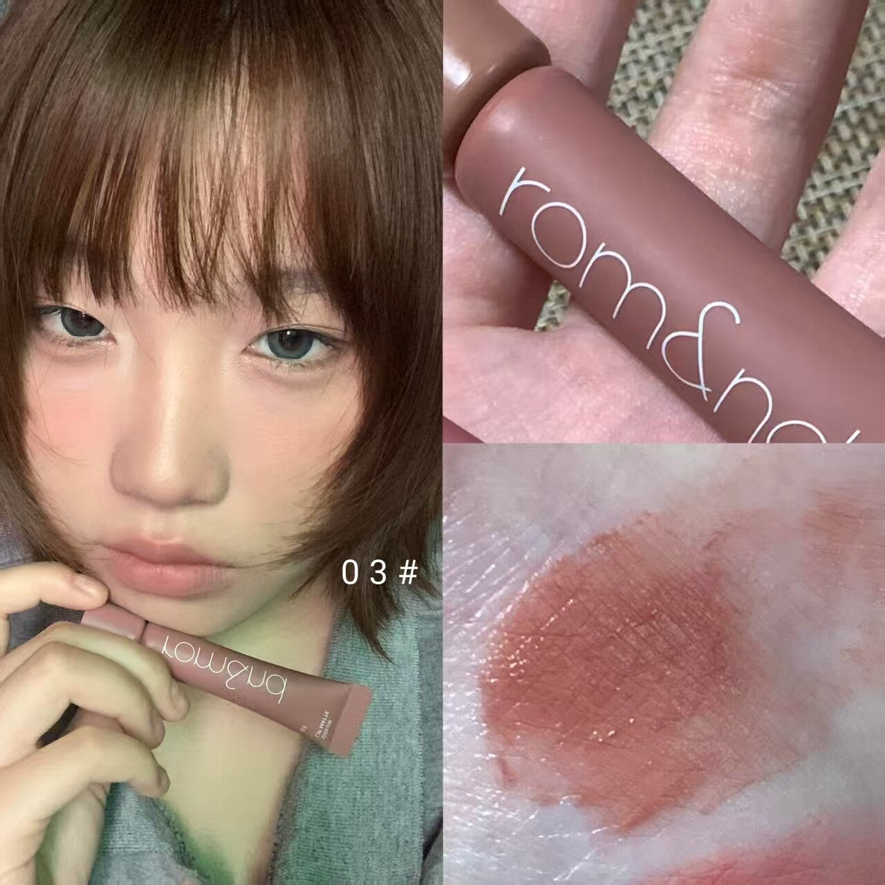 South Korea's new color sweet glutinous mango is hugely white! Romand 05 Yunsoft matte lip mud is white and bright orange.