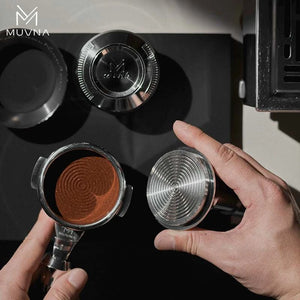 MUVNA Espresso Bottomless Handle and Press Ring Set.