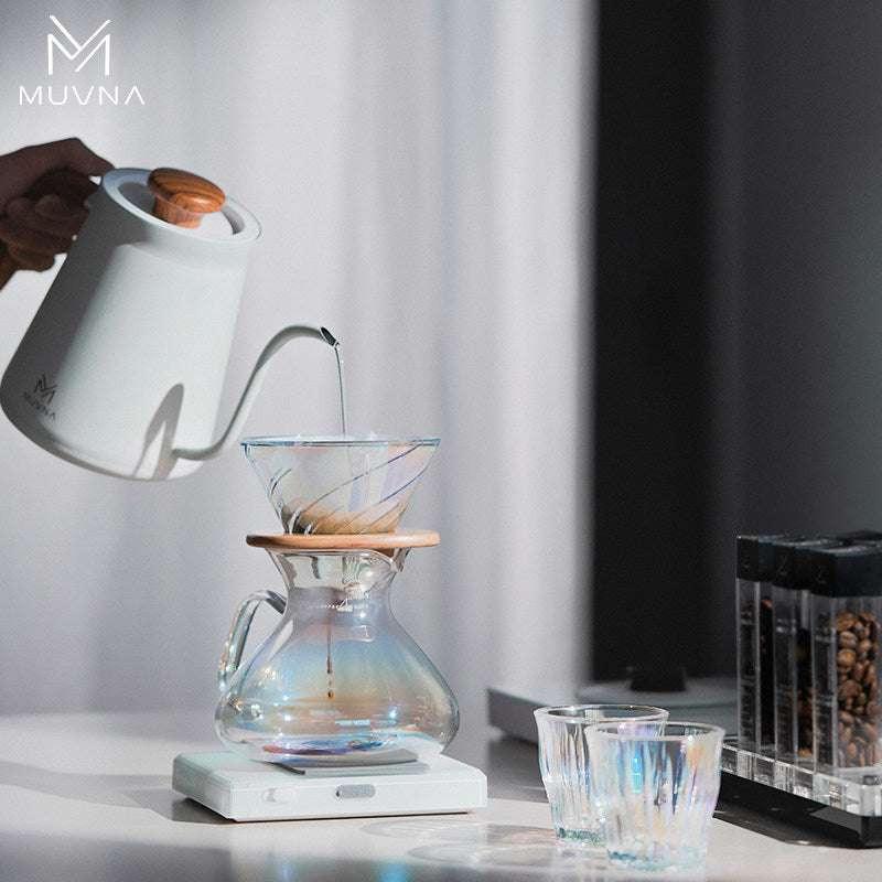 طقم قمع ترشيح زجاجي مع سيرفر Muvna بتصميم عاكس 450ml.
