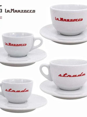 Lamarzoco concentrated and cap cups imported from Italy, IPA version of hot mom double red label coffee cups and multiple brands.