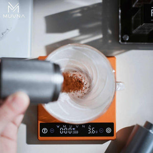 ميزان قهوة ذكي MUVNA ZERO-G PLUS بهيكل معدني متين.