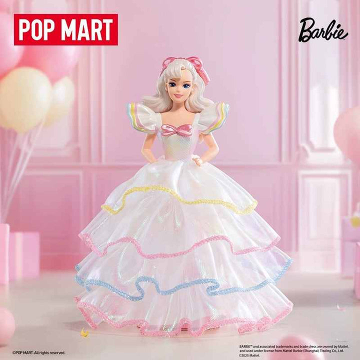 POPMART Barbie Fashion Series figure in surprise blind box packaging.