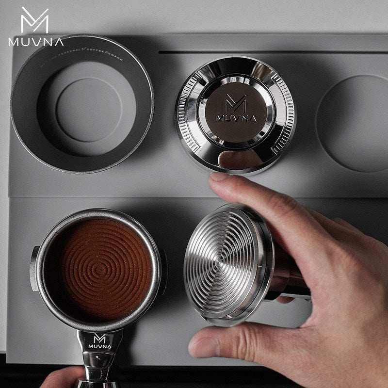 مكبس قهوة Muvna مقاس 58.35mm ستانلس ستيل بضغط ثابت.