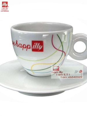فنجان Espresso illy سيراميك بتصميم Live happily.