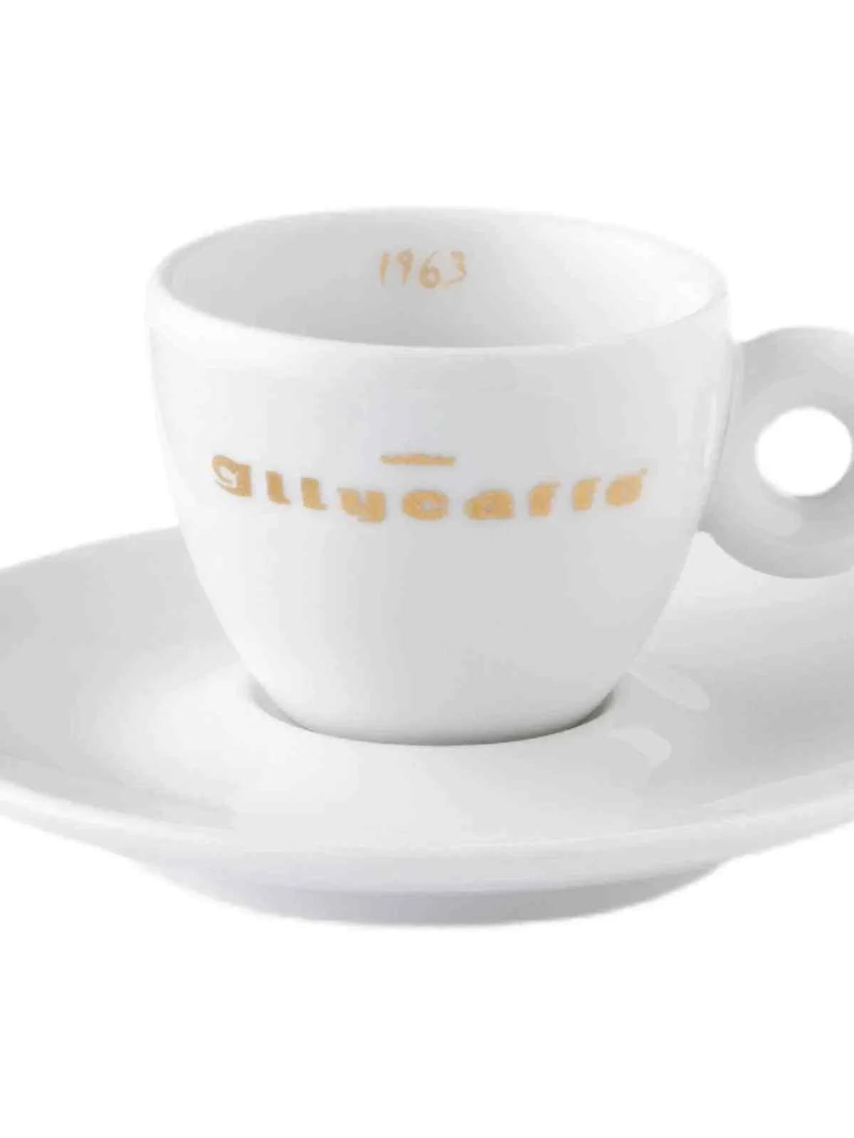 طقم فناجين إسبريسو illy Coffee Cup Heritage Series | 6 أكواب + 6 صحون مع علبة هدايا.