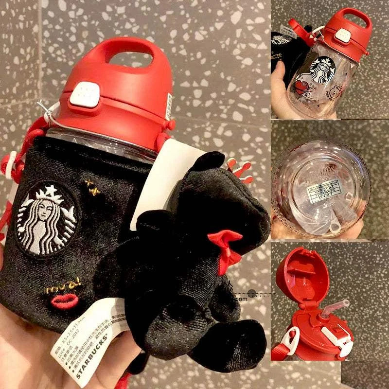 Starbucks Cup  Bear Glass Straw.