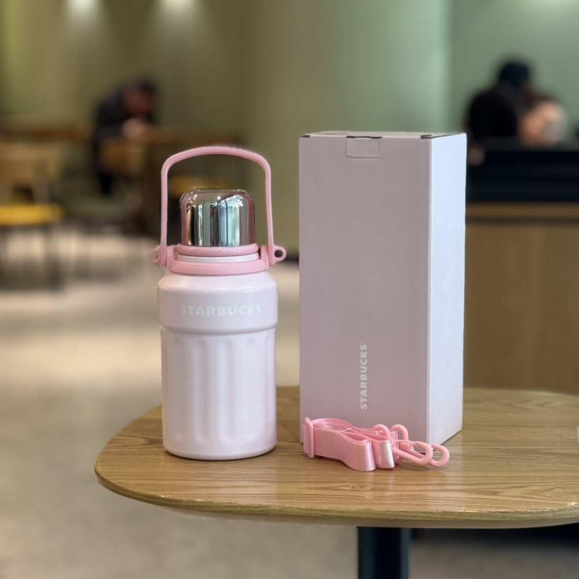 Starbucks Cup 2025 Cherry Blossom Spring Bloom Pink High Value Mark Glass Straw Stainless Steel Insulated Water Cup.