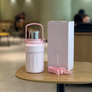 Starbucks Cup 2025 Cherry Blossom Spring Bloom Pink High Value Mark Glass Straw Stainless Steel Insulated Water Cup.
