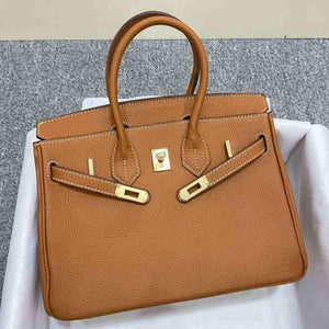 حقيبة يد Leather Handbag نسائية فاخرة من الجلد الطبيعي.