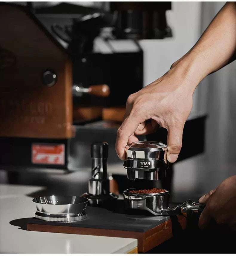 MUVNA Espresso Bottomless Handle and Press Ring Set.