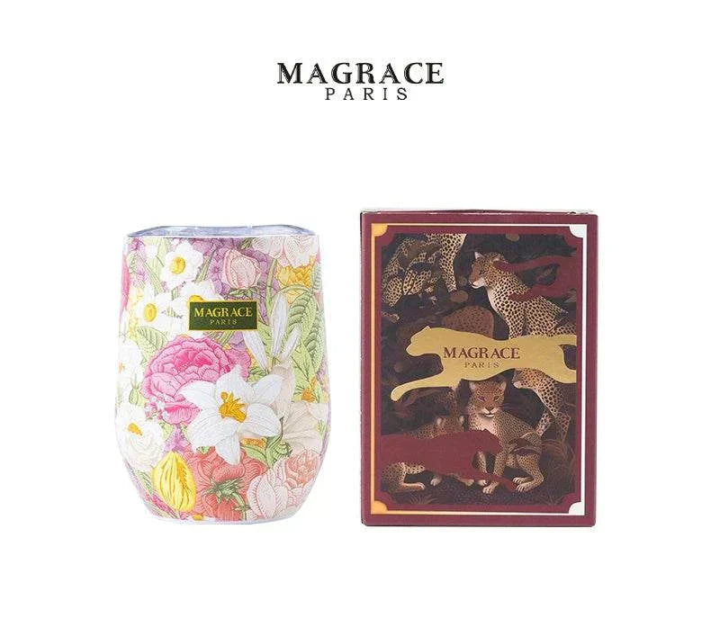 كوب قهوة MAGRACE ستانلس ستيل عازل للحرارة بتصميم U-shaped.