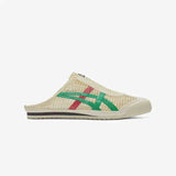 Onitsuka Tiger MEXICO 66 SABOT حذاء أسكس ميكسيكو 66 سابوت - سكري بشعار أخضر وأحمر.