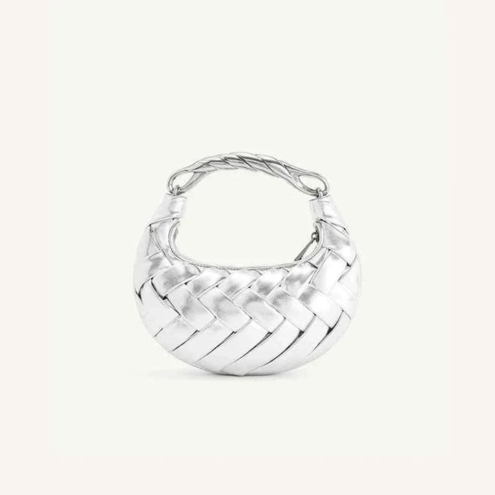 JW PEI Bird's Nest Bag Orla woven high-end white one-shoulder crossbody handbag for women 2025