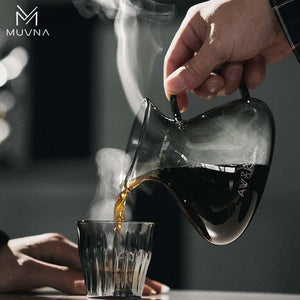 طقم قمع ترشيح زجاجي مع سيرفر Muvna بتصميم عاكس 450ml.