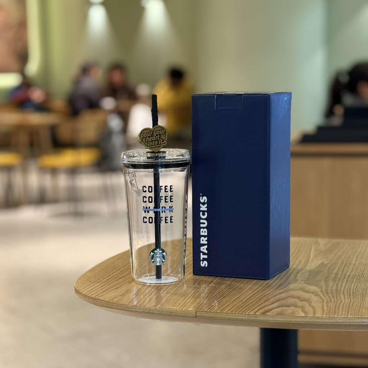 Starbucks Cup Denim Mark Accompanying Stainless Steel.