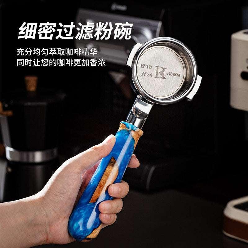 بورتافلتر مكشوف E61 بمقبض Resin فاخر مقاس 58mm.