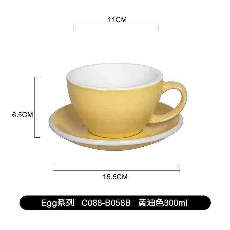 كوب Latte و Cappuccino سيراميك بتصميم Egg سعة 300ml.